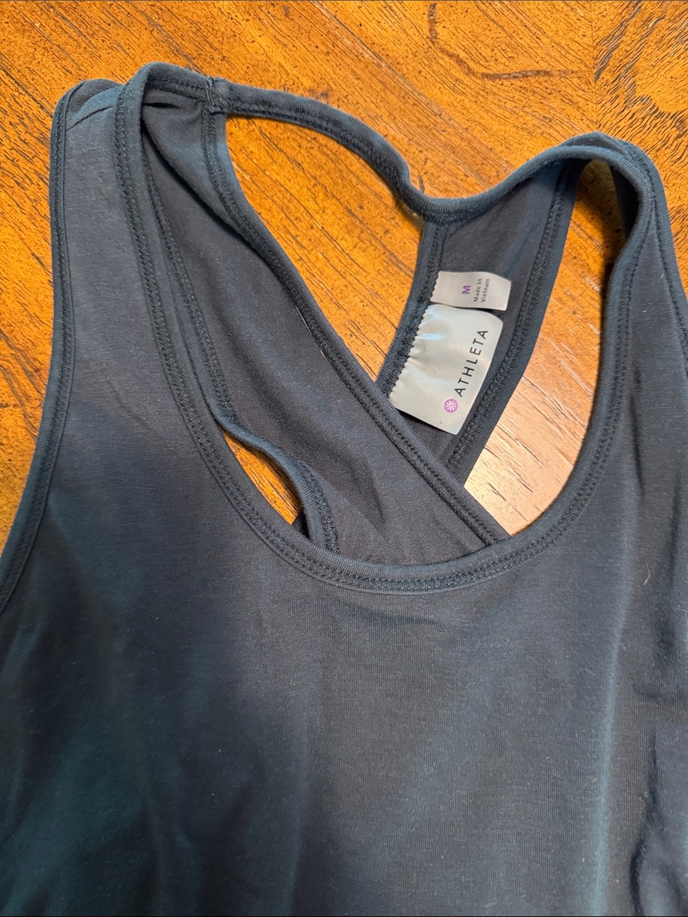 Athleta Black Twist-Front Racerback Tank - Picture 3 of 4